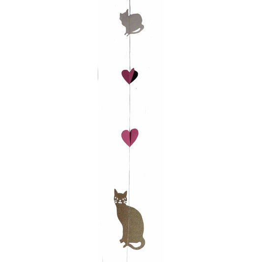 Guirlande chats en papier
